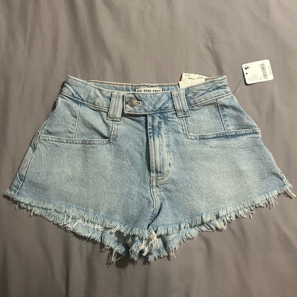 Free people denim shorts